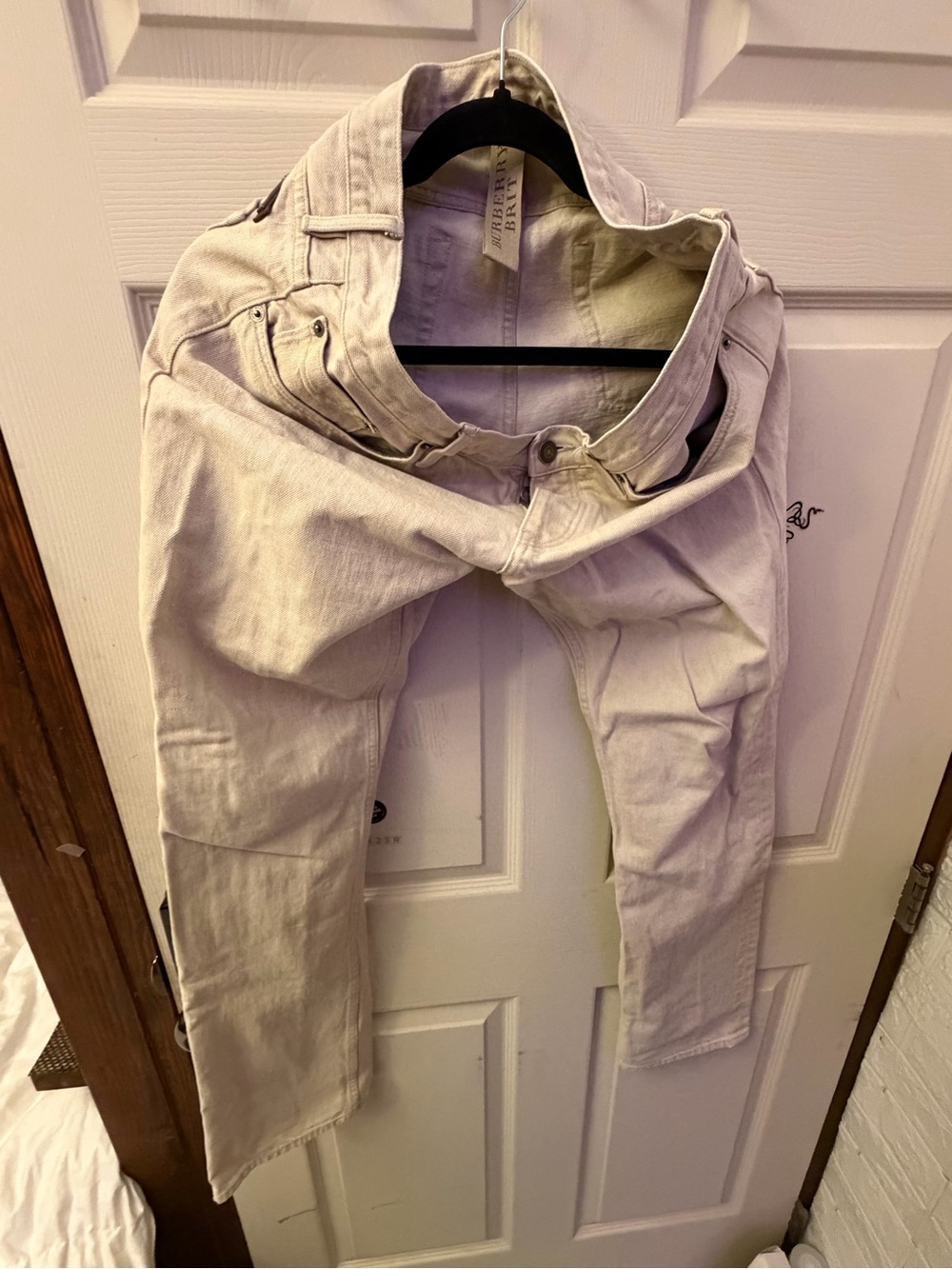 Burberry Men's Light Beige Cargo Pants